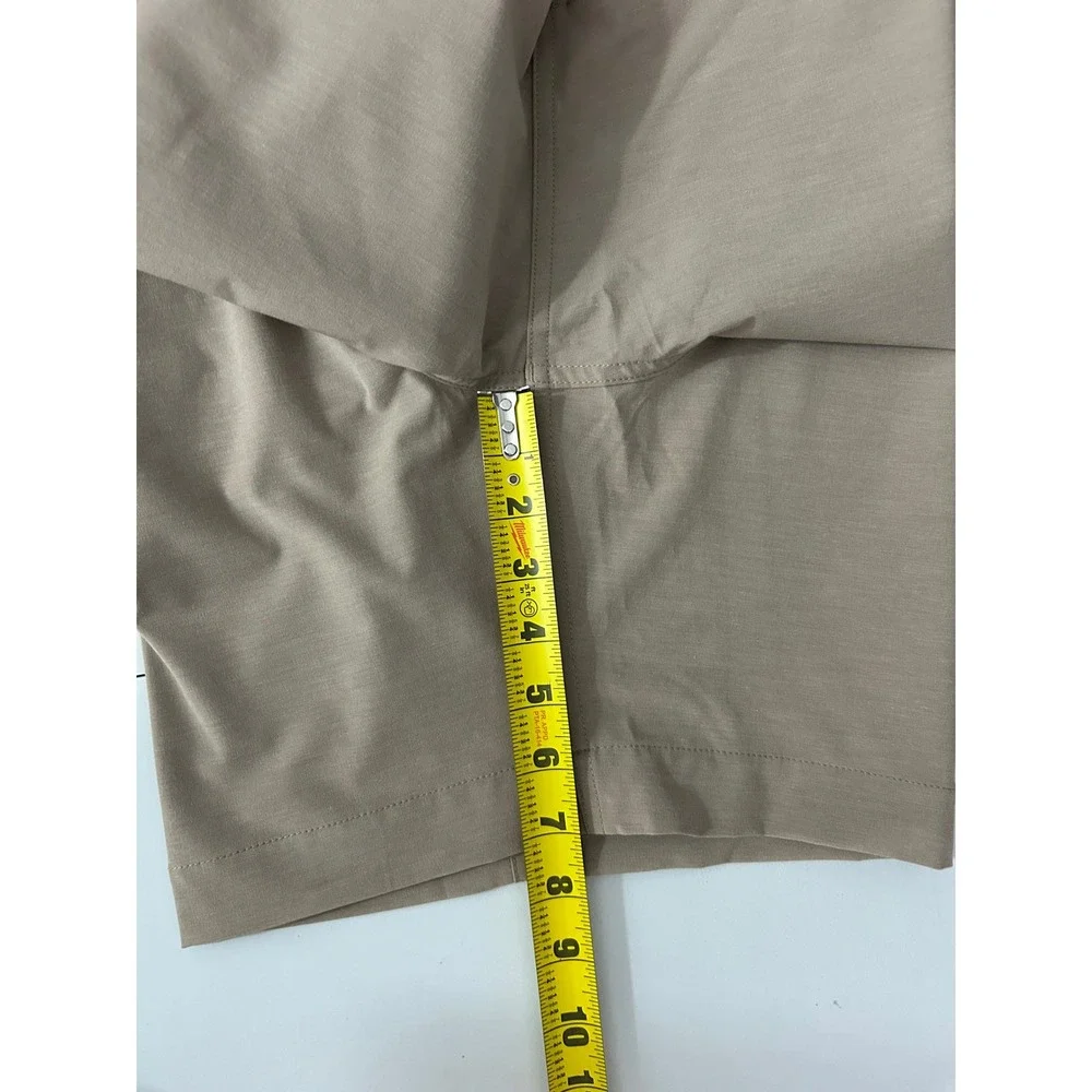 Faherty All Day Shorts Mens 38 Khaki Tan Drawstring Stretch‎